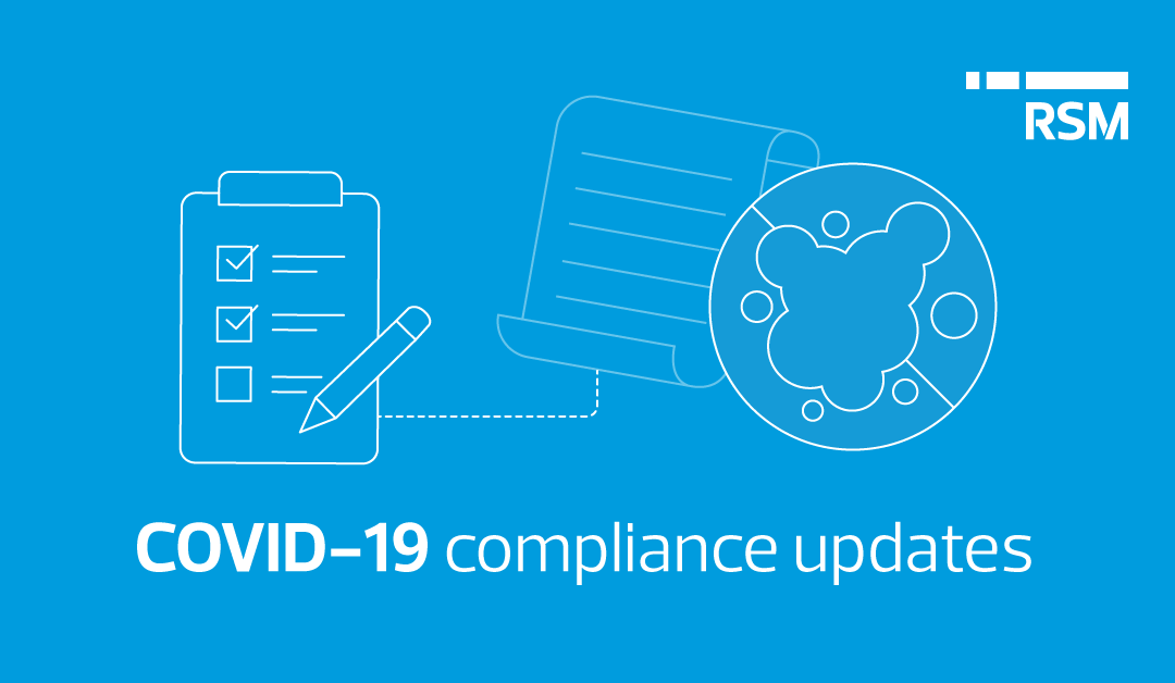 COVID-19 regulatory compliance updates