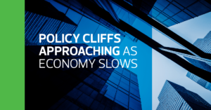 Policy cliffs approaching as economy slows
