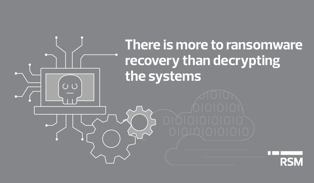 There is more to ransomware recovery than decrypting the systems