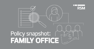 Policy snapshot: Family offices