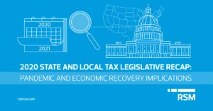 2020 state and local tax legislative recap