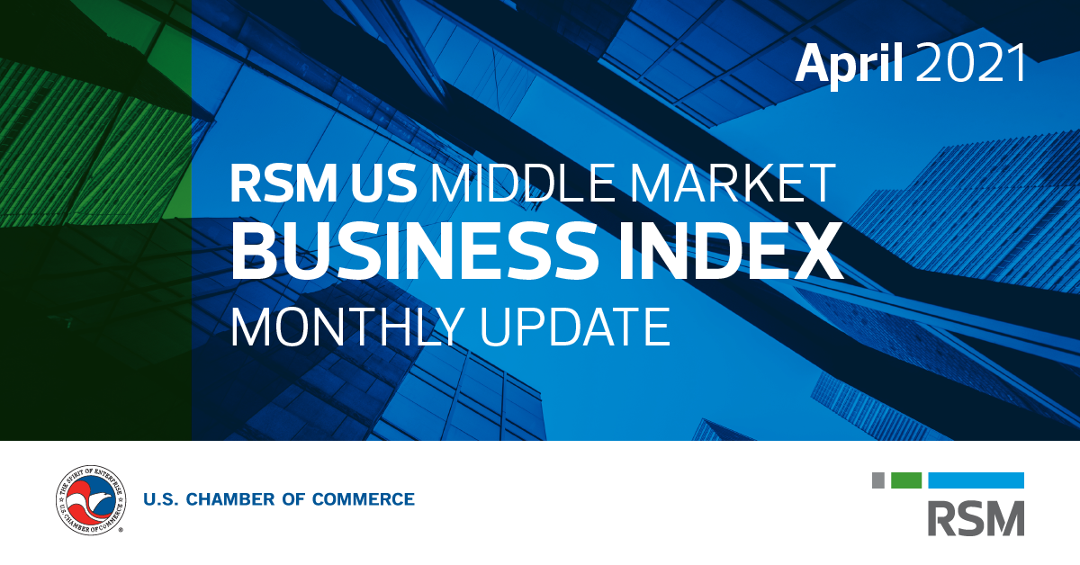 RSM Middle Market Business Index: April 2021