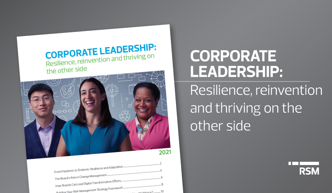 Corporate leadership: Resilience and reinvention