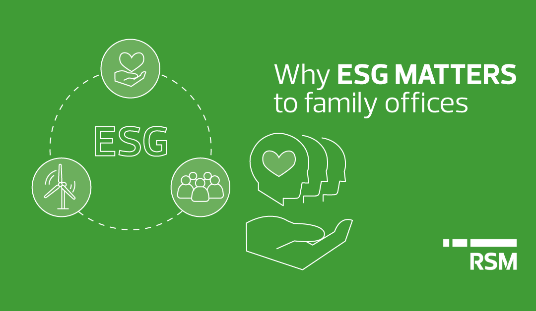 Why ESG matters to family offices