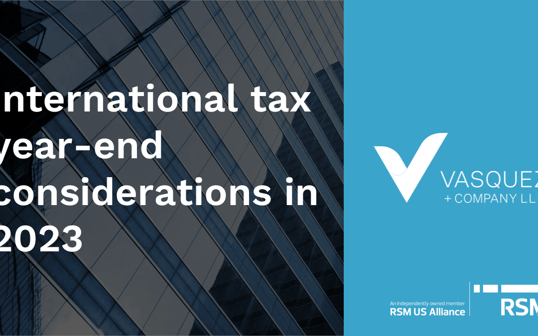 International tax year-end considerations