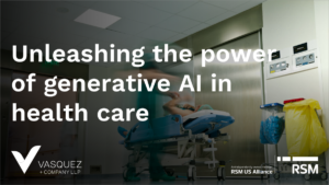 Unleashing the power of generative AI in health care
