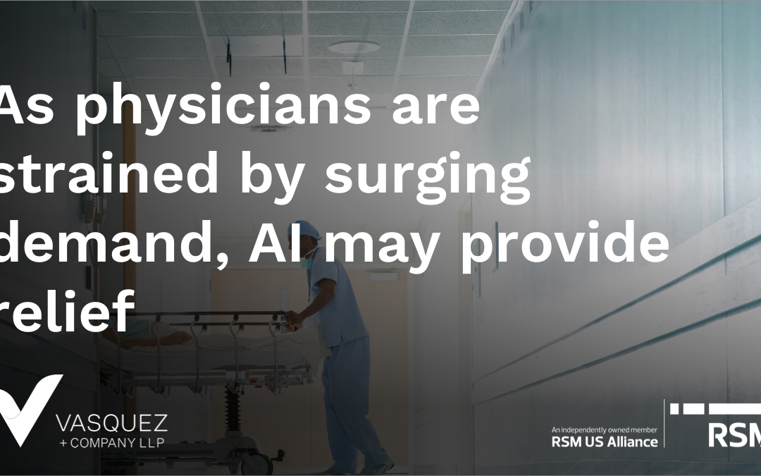 As physicians are strained by surging demand, AI may provide relief