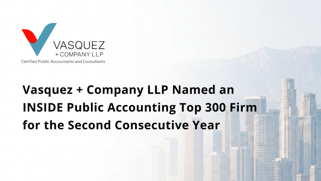 Vasquez + Company LLP Receives the 2026 CalCPA Award for Community Impact