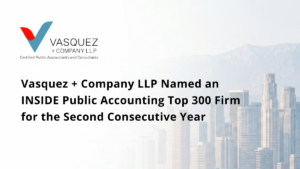 Vasquez + Company LLP Receives the 2026 CalCPA Award for Community Impact